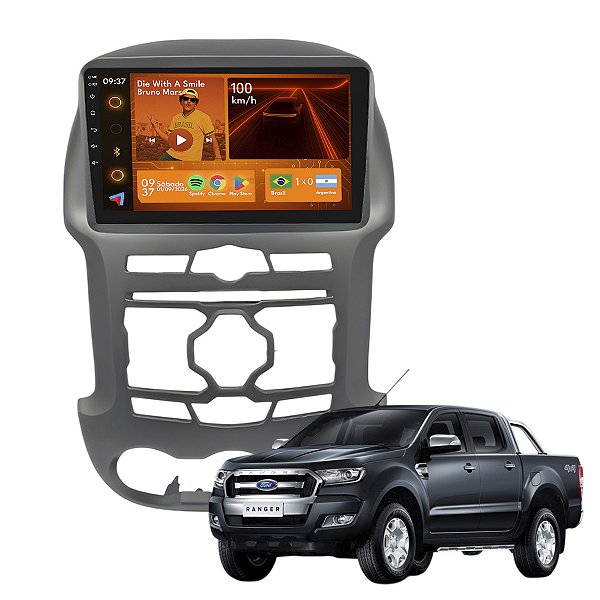 Kit Multimídia Android 2GB+64GB9p Ranger XLT 2012-2016 Gps