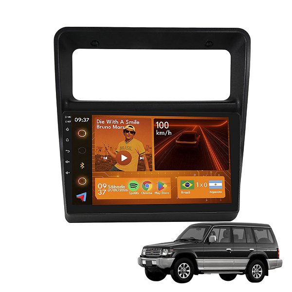Kit Multimídia Android 2GB+64GB 9p Pajero Full 1994-2000 GPS