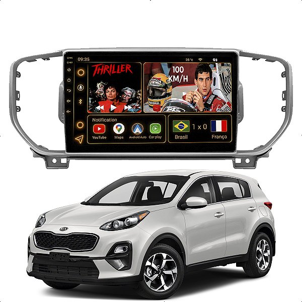Kit Multimídia Android Octa-Core 9p Kia Sportage 2017-2022