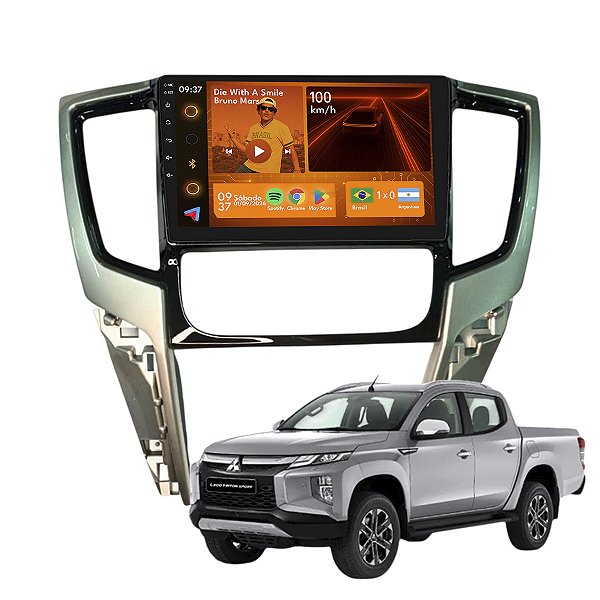Kit Multimídia Android 2GB+64GB 9p L200 Triton 2020-2025 GPS