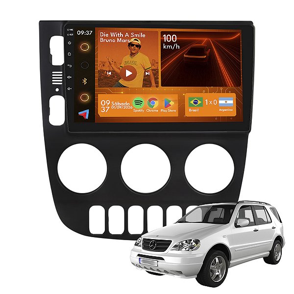 Kit Multimídia Android 9p ML 1998-2005 2GB+64GB Android Auto