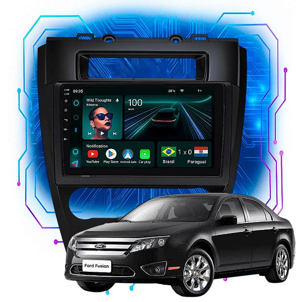 Kit Multimidia Android 4GB/64GB 9p Ford Fusion 2009-2012 Android Auto + Bluetooth