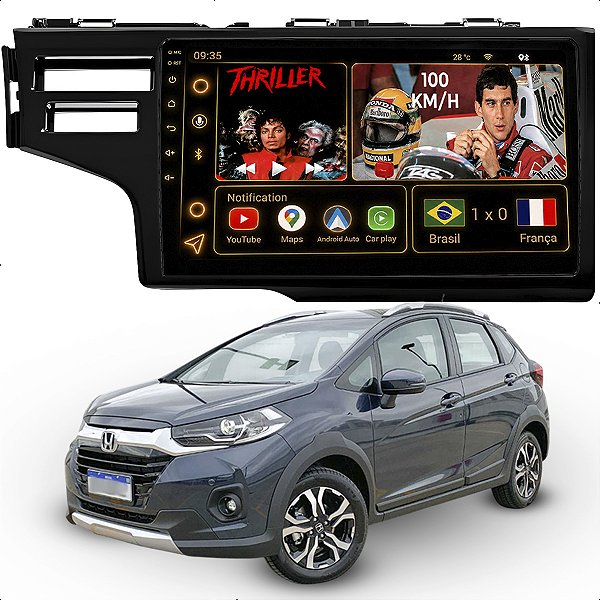 Kit Multimídia Android Octacore 6GB/128GB 9p Fit Wrv 15-21