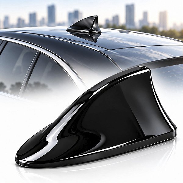Antena Automotiva Shark Tubarão AM FM Funcional