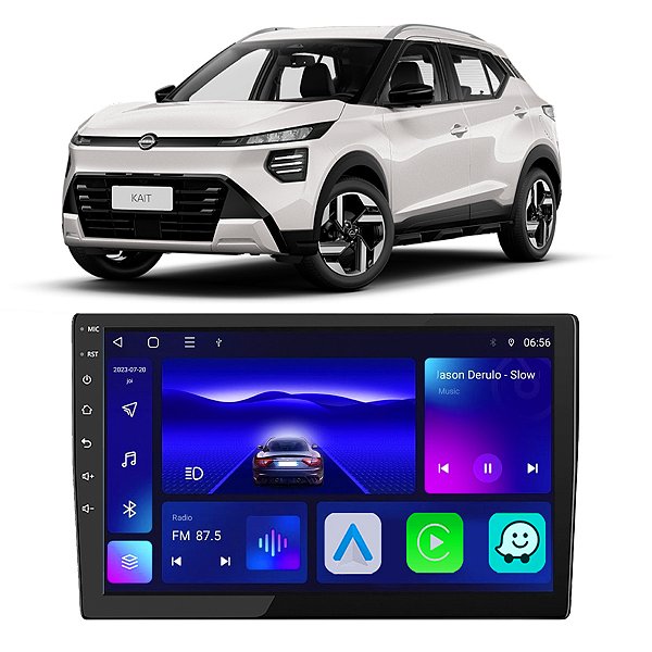 Kit Multimídia Android Octa-Core 4GB/64GB 9" Kait 2026
