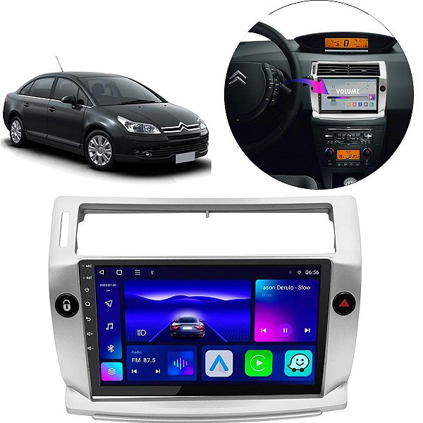 KIT MULTIMIDIA OCTA-CORE 9" C4 PALLAS 08/16 PRATA CITROEN PE