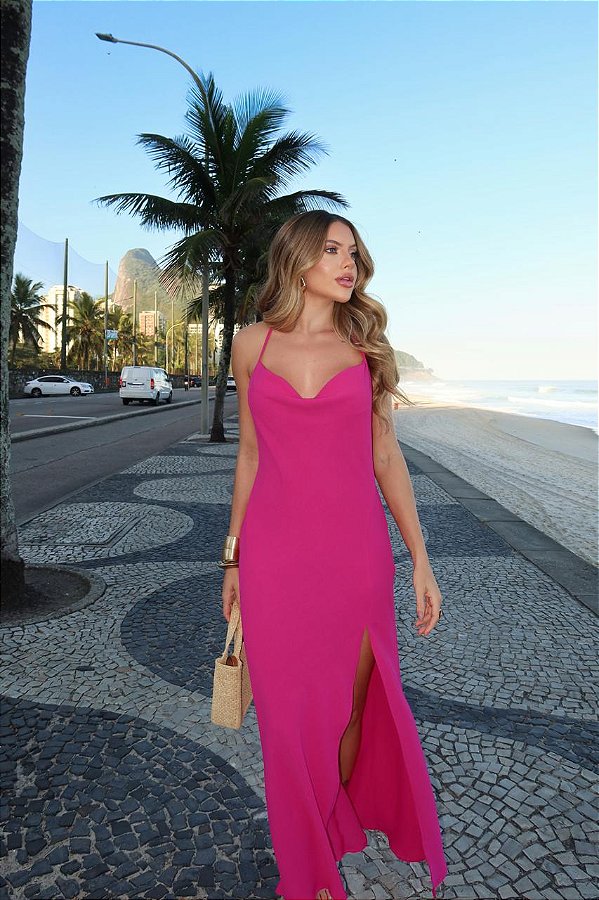 VESTIDO SLIP DRESS MIDI DIANA