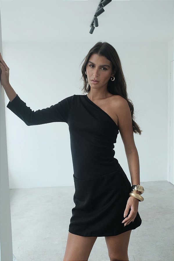 BLUSA ASSIMÉTRICA LUCY CANELADA