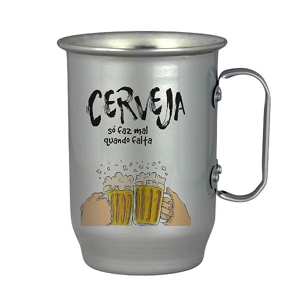 Caneca de Chopp Cerveja Meu Fígado Não tem Calendário, Chamou Ele Vai