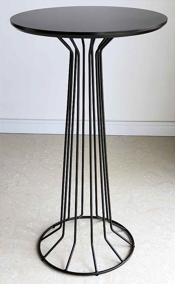 Mesa Cabeceira Lateral 70 cm SINGAPURA Preta Preto Laqueado