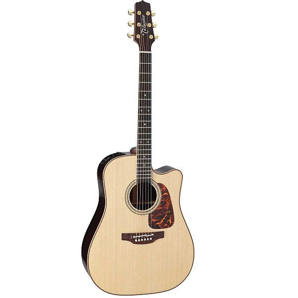 Violão Folk TakamineViolão Folk Takamine P7DC Natural Elétrico e com Afinador + Case