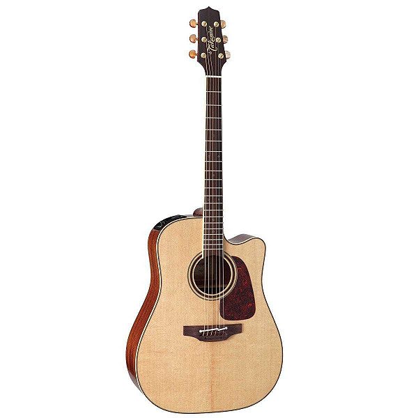 Violão Folk Takamine P4DC Natural Elétrico e com Afinador + Case