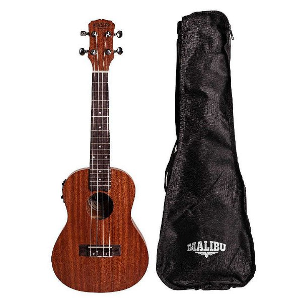 Ukulele Concert Elétrico 23SE Sapele Malibu + Capa