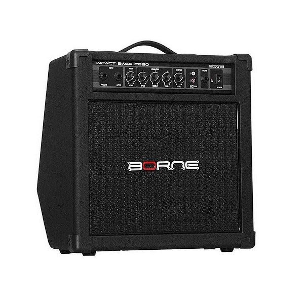 Cubo Amplificador para Contrabaixo Impact Bass CB80 Borne Preto 30W RMS - Gabinete Reclinável