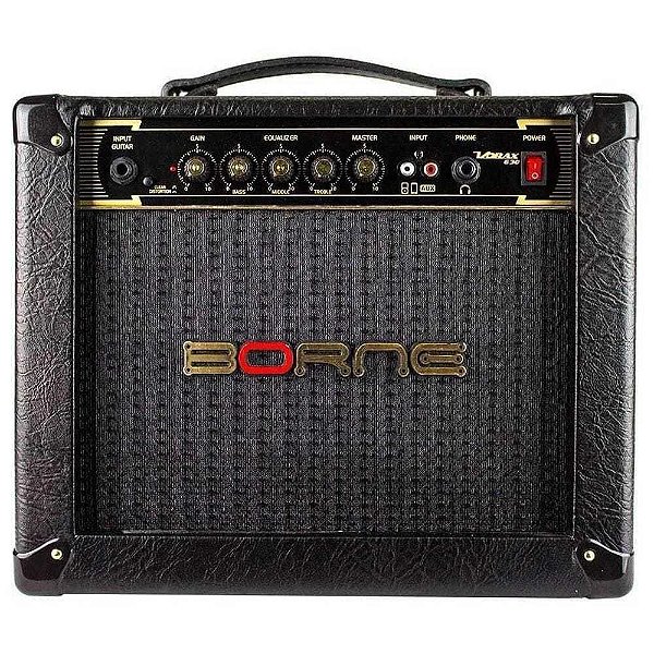 Cubo Amplificador para Guitarra Borne Vorax 630 Preto 25W RMS