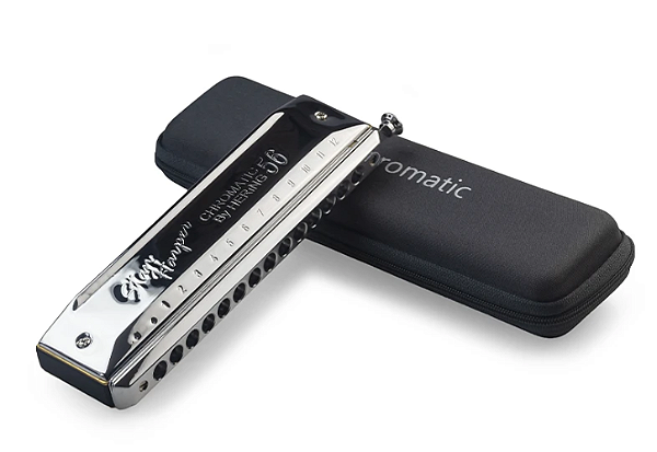 Gaita De Boca Cromática Stan Harper 56 Vozes C DÓ Hering 5156