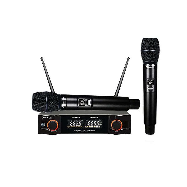 Microfone sem Fio Profissional Kadosh KDSW-402M