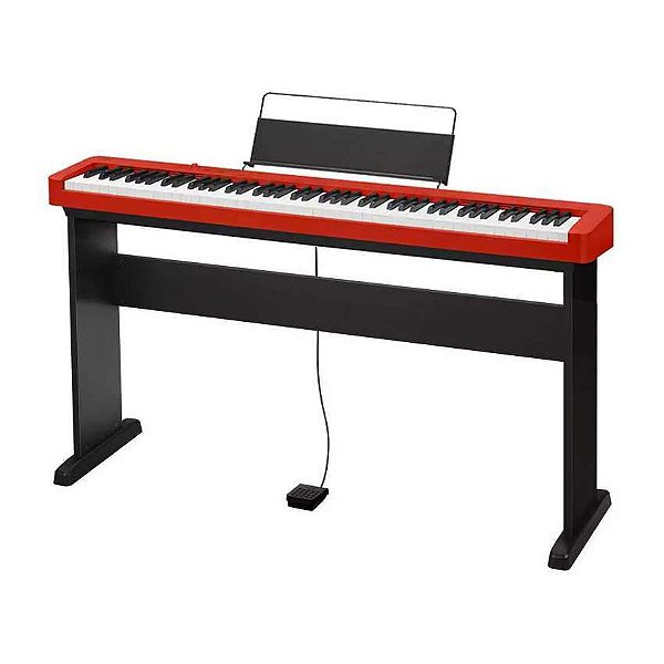 Piano Digital Casio CDP-S160 Vermelho + Estante CS-46