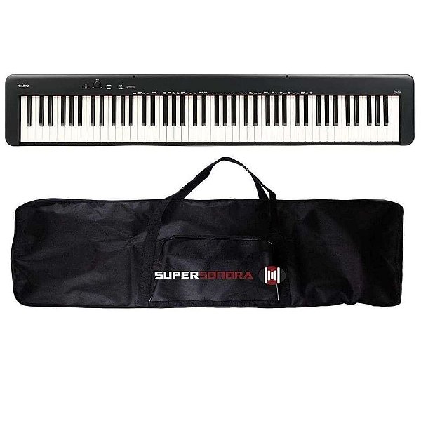 Piano Digital Casio CDP-S160 Preto - 88 Teclas + Capa