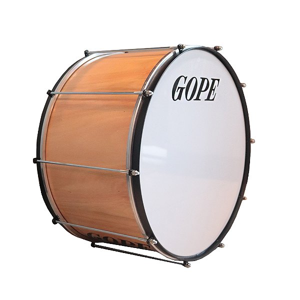 Bumbo Fuzileiro Gope 30Cm X 20" em Madeira 10 Afinações para Fanfarra - Banda Marcial