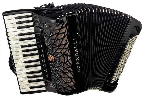 Gaita Acordeon Air II 96 Baixos com Cassoto - Original Scandalli - Sob Encomenda Itália