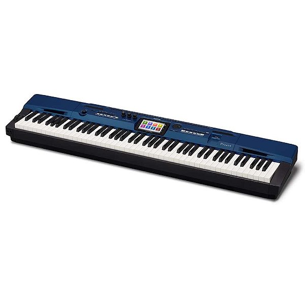 Piano Digital Casio Privia PX-560 Azul - 88 Teclas - Tela Touch Colorida - 256 Polifonias - 650 Tim