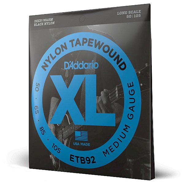 Encordoamento D Addario para Baixo 4C .050 XL TAPEWOUND ETB92