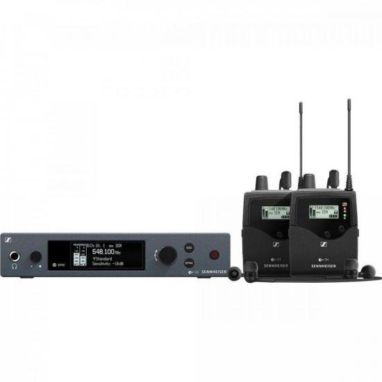 Sistema de Monitoramento Microfone S/ Fio EW IEM G4-TWIN-A1 Sennheiser