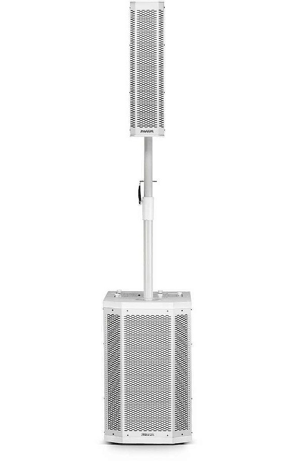 Sistema De Som Torre Amplificado Pa Ativo Grt12 Frahm Branco - Portátil - 500w Rms - Bluetooth - Usb