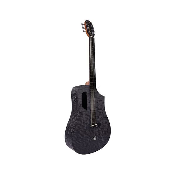 Violão Elétrico Tagima Preto Lumi-X Smart 36" Aço Com Efeitos + Bag