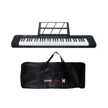Teclado Musical Waldman ClassTone WTS-100 Preto + Capa