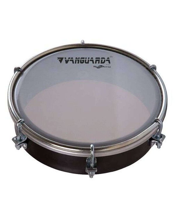 Tamborim Spanking Abs Preto 6" Pele Leitosa Vanguarda