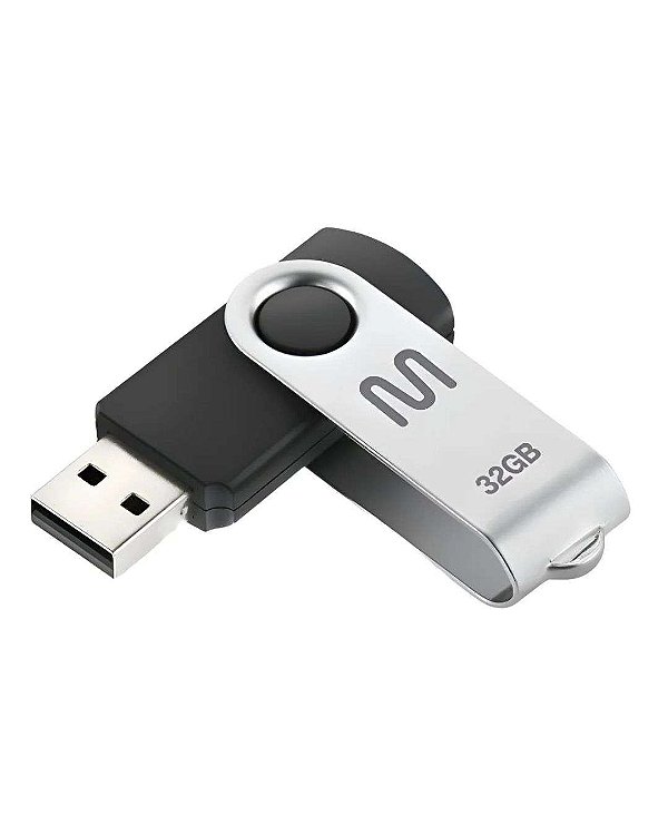 Pen Drive Multilaser Twist 32GB USB Preto
