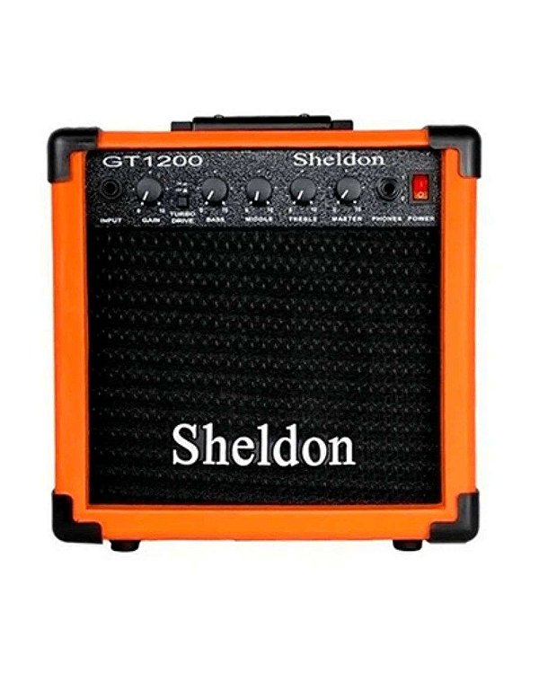 Amplificador Sheldon Para Guitarra GT1200 Laranja