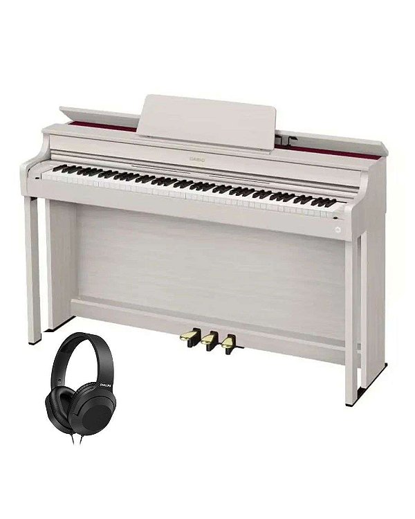 Piano Digital Casio Celviano AP-300 Bege com 88 Teclas + Banqueta + Fone