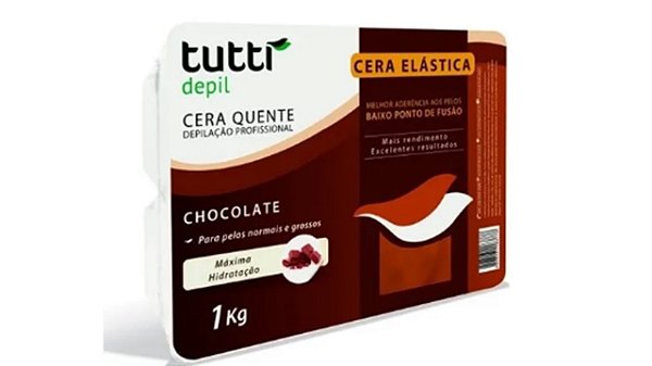 CERA EM BARRA 1KG  CHOCOLATE - TUTTI