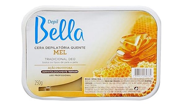 CERA DEPILATORIA MEL 250G - DEPIL BELLA