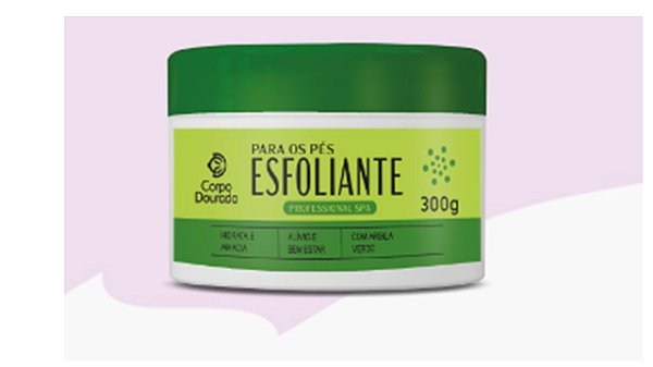 ESFOLIANTE P/ PES  SPA 300G - CORPO DOURADO