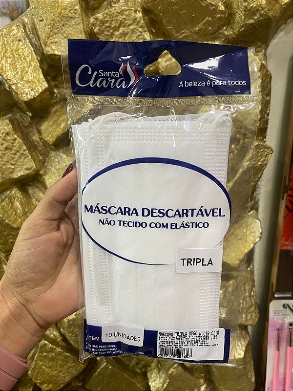 MASCARA TRIPLA C/10  - SANTA CLARA
