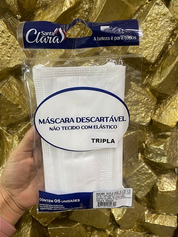 MASCARA TRIPLA C/5  - SANTA CLARA