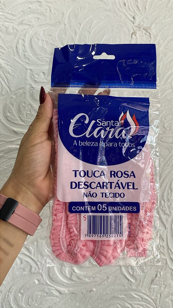 TOUCA PARA BANHO 5UND ROSA - SANTA CLARA
