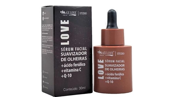 SÉRUM FACIAL SUAVIZADOR OLHEIRAS 30ML - MAX LOVE