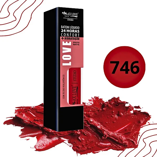 BATOM LIQUIDO 24H COR 746 - MAX LOVE