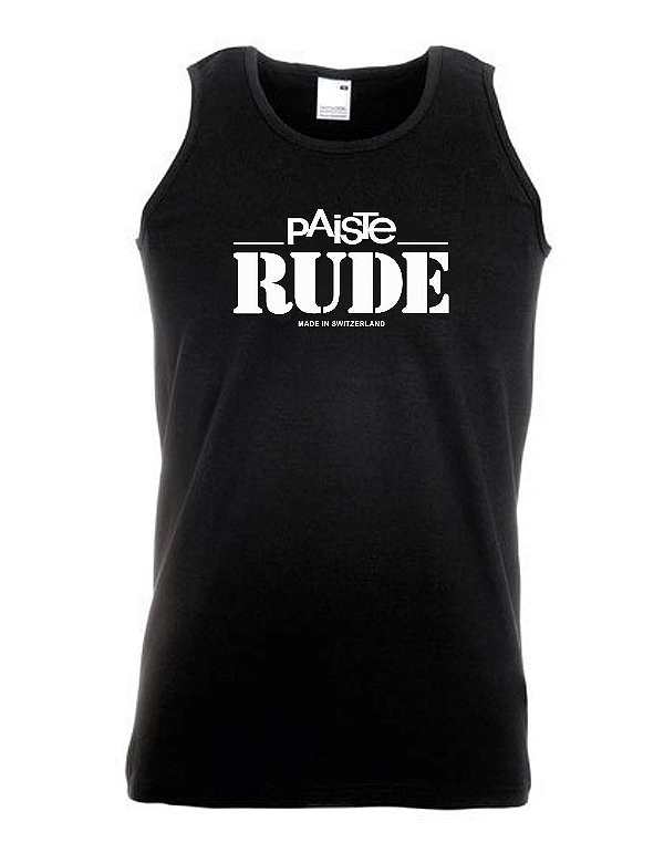 PAISTE “Rude” Tank Top, preta XL
