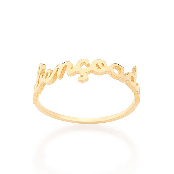 Anel Rommanel Skinny Ring Com A Descrição  Abençoada