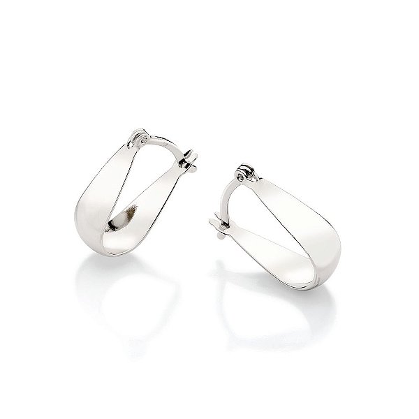 Brinco Rommanel Argola Lisa Med 1,7 Cm X 0,40 Cm