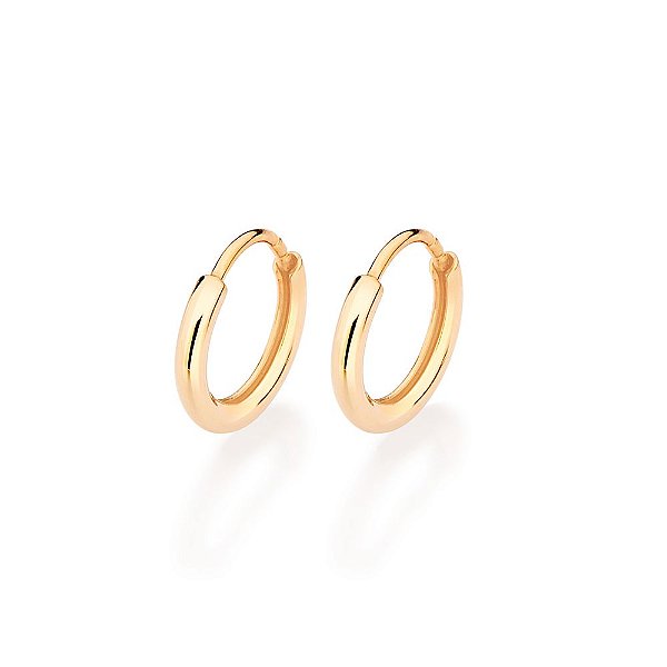 Brinco Argola, Med, 1,1 Cm De Diâmetro,