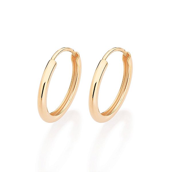 Brinco Argola,Med, 1,6 Cm De Diâmetro,