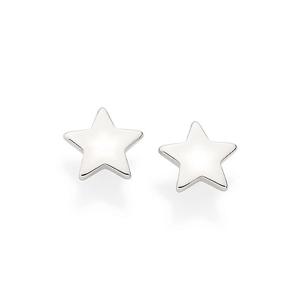 Brinco Rommanel Segundo Furo Formato De Estrela Med 0,60 Cm X 0,60 Cm(Joia Licenciada Coleção Giovanna Antonelli)