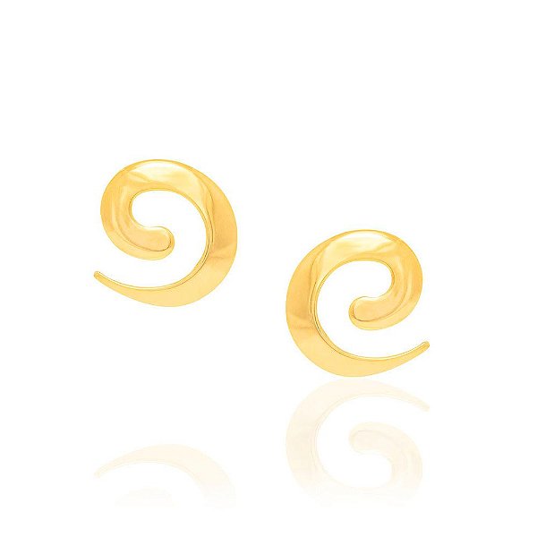 Brinco Rommanel Formato "Caracol", Med 1,0 Cm